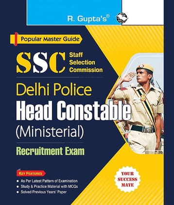 SSC : Delhi Police Head Constable (Ministerial) Recruitment Exam Guide