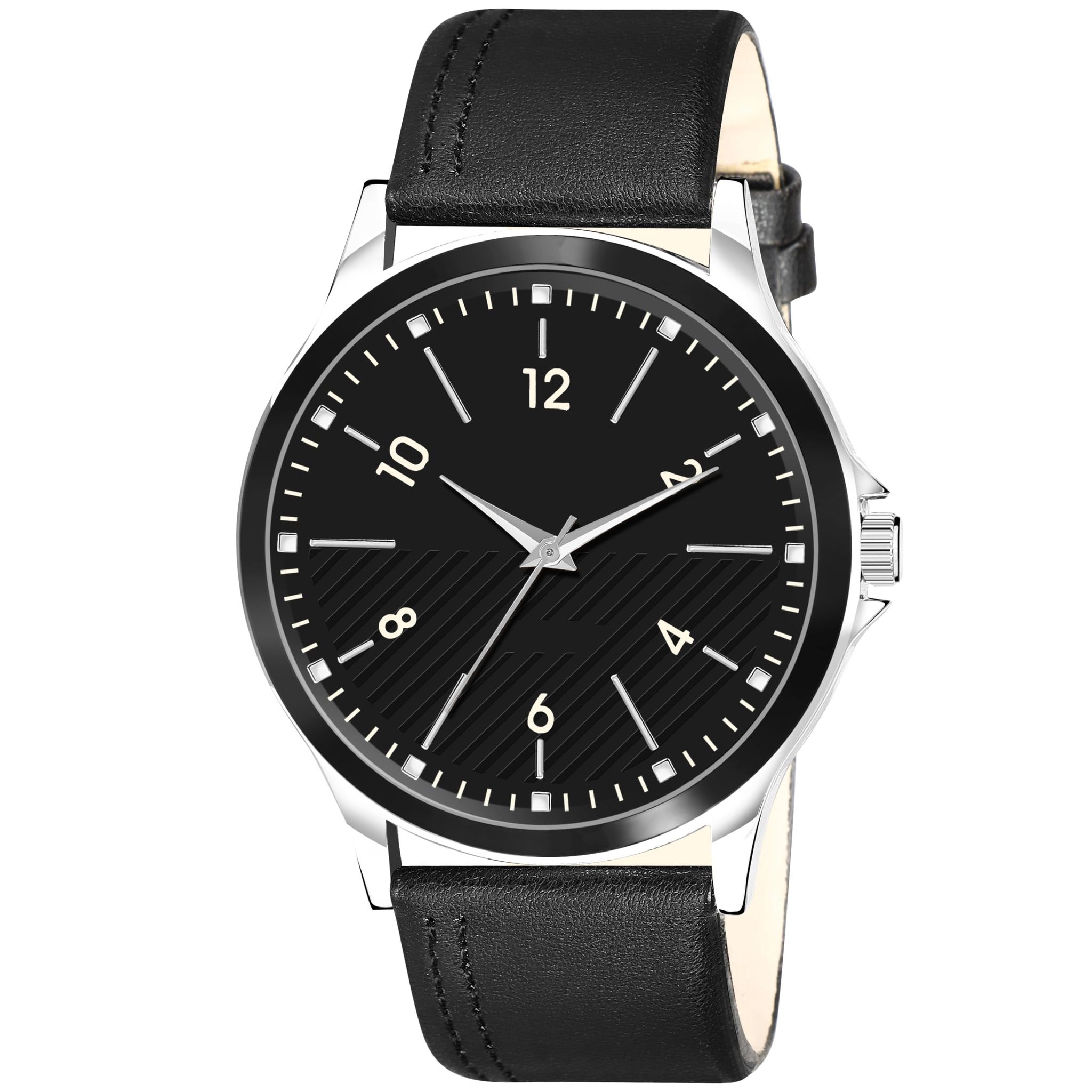LOREM Black Stylish Dial Analog Watch for Men LR93-UF