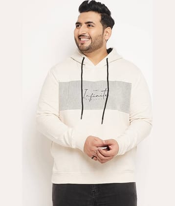 AUSTIVO Fleece Hooded Men's Sweatshirt - Cream ( Pack of 1 )