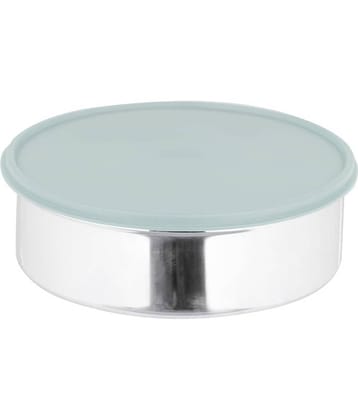 Generic Stainless Steel Multi-Purpose Round Food Container 1900ml, Grey (1U)