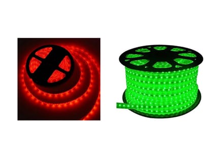 IMAGO 500 LEDs 5m Red, Green Rice Lights (Pack of 2)