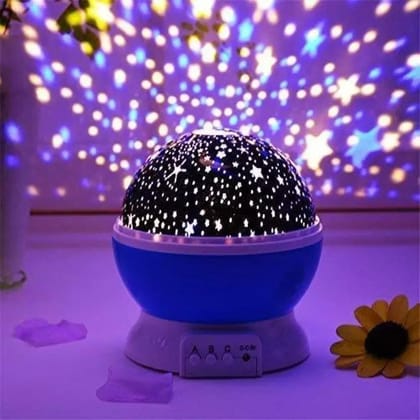 Star Moon Night LightStar Moon Night Light – LED Galaxy Projector Lamp with Rotating Stars & Moon Effect | Romantic Bedroom Night Light for Kids, Nursery & Home Décor Ambient Lighting