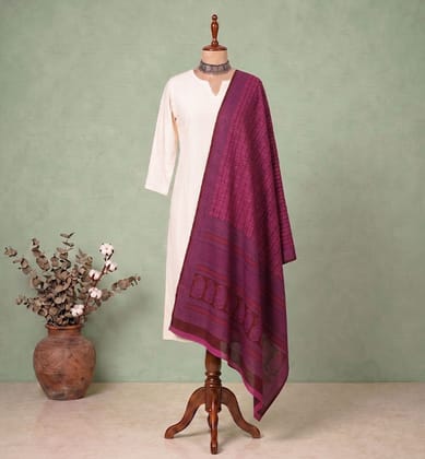 Handcrafted Bagh Print Pure Cotton Dupatta