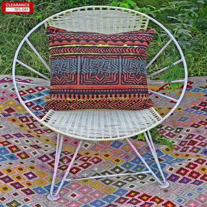16" Designer Cushion Cover - Red-16 x 16 inches