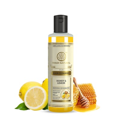 Khadi Natural Honey & Lemon Hair Cleanser - 210ml Khadi Natural Honey & Lemon Hair Cleanser - 210ml