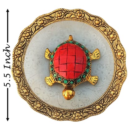 Aluminium Showpiece Stone Tortoise Statue (ASMAS427 C)