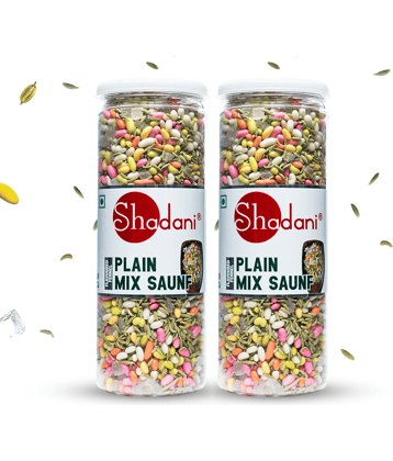 Shadani Plain Mix Saunf Hard Candies 215 gm Pack of 2