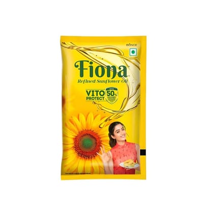 Fiona Refined Sunflower Oil, 1 L Pouch