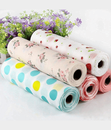 Printing Polka DOT Antibacterial Cabinet Plastic Foam Household Wardrobe Moisture Drawer Pad Waterproof Non-Slip Paper Kitchen Cupboard Liners Roll Mat (30 * 300Cm),Multicolour, 1 Pcs Random