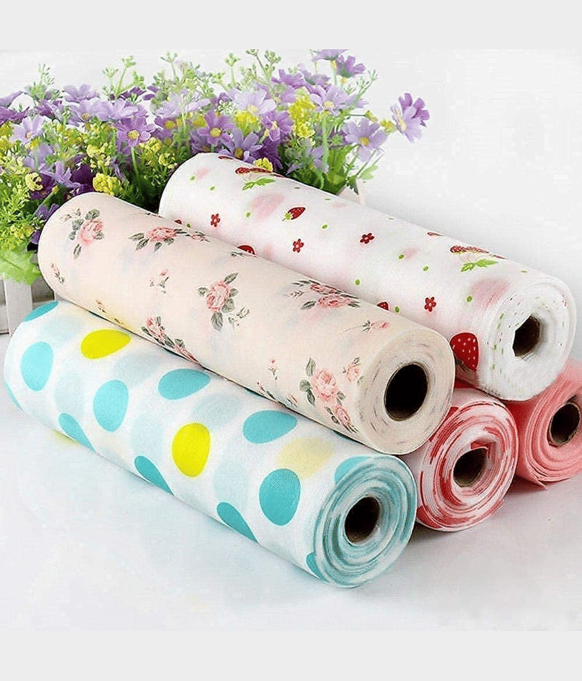 Printing Polka DOT Antibacterial Cabinet Plastic Foam Household Wardrobe Moisture Drawer Pad Waterproof Non-Slip Paper Kitchen Cupboard Liners Roll Mat (30 * 300Cm),Multicolour, 1 Pcs Random