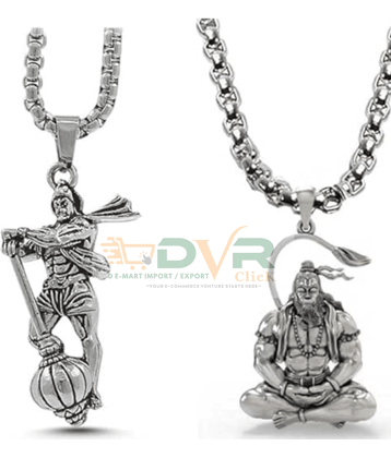 DvR ClicK Hanuman Gada Stand With Meditation Hanuman ( Pack of 2 )