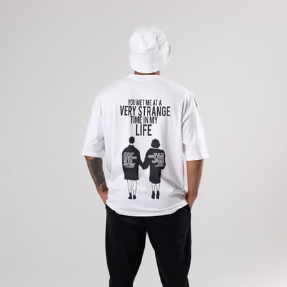 Fight Club Oversized T-Shirt-S / white / 240 GSM (100% Cotton)