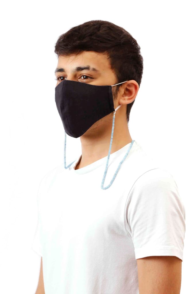 Semi Precious Beaded Mask Chain (Unisex)