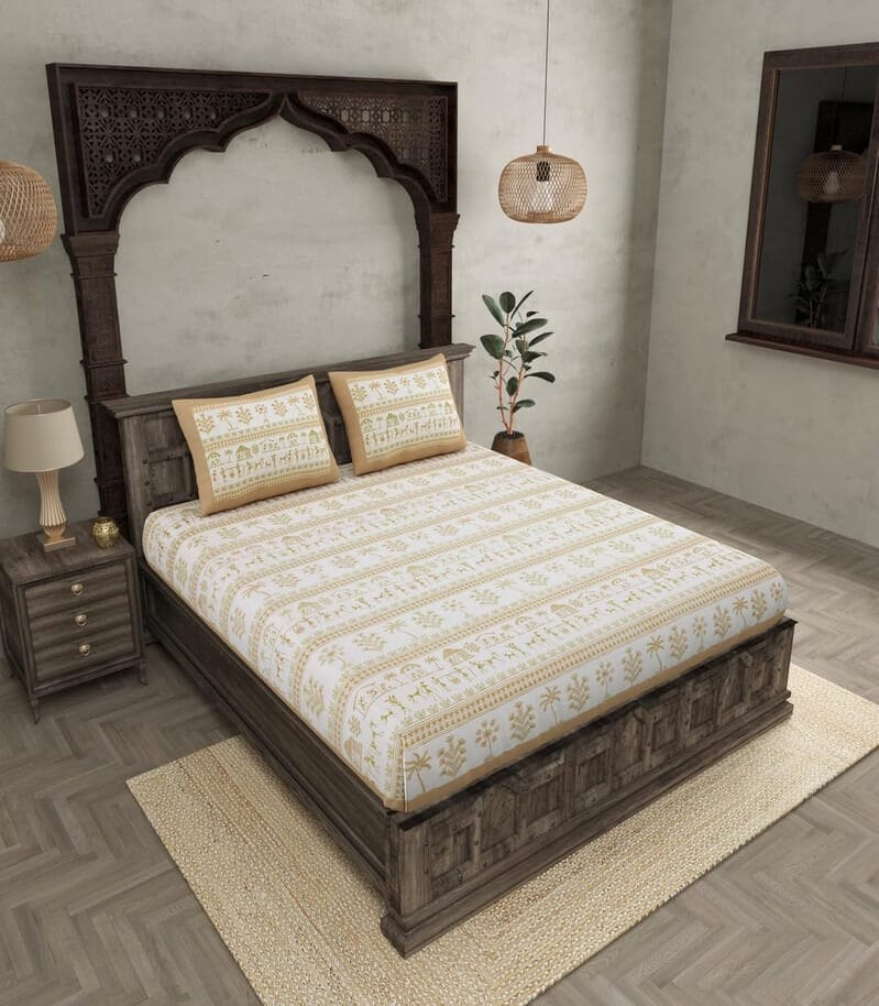 290 TC Premium Cotton Safari Adventure Double Bedsheet