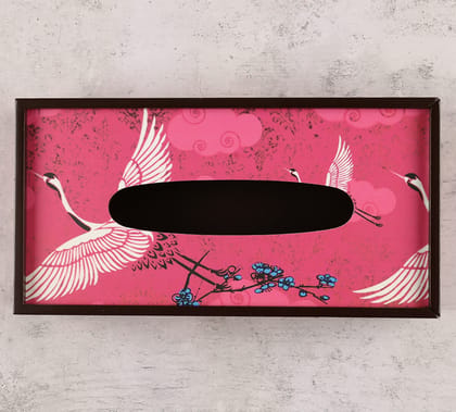 Legend Of The Cranes Tissue Box Holder