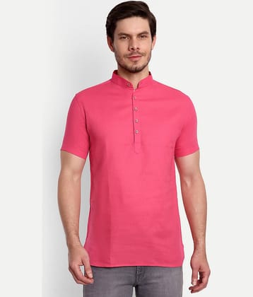 Vida Loca - White Cotton Men's Shirt Style Kurta ( Pack of 1 )