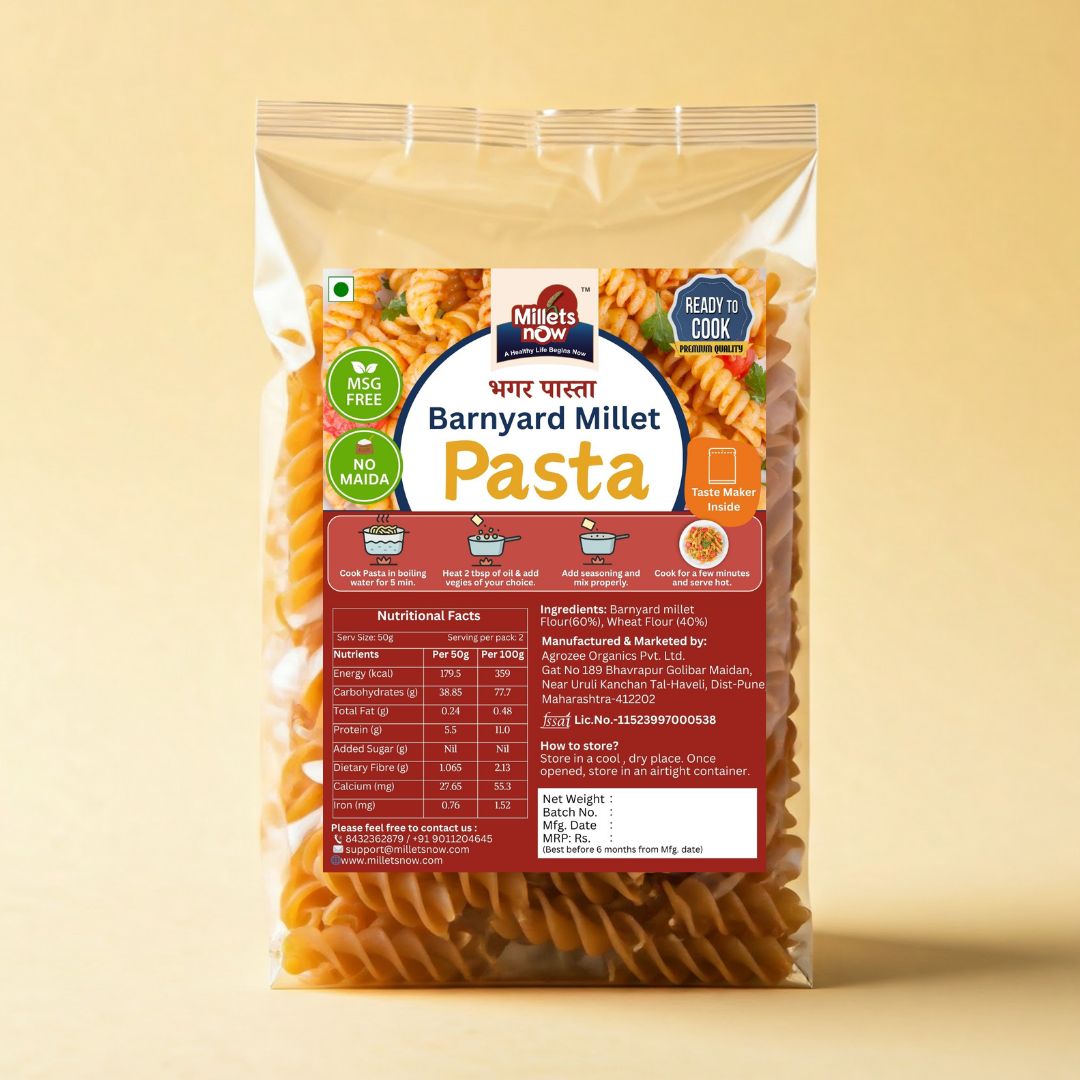 Barnyard Millet Pasta l Bhagar Pasta l 175g .