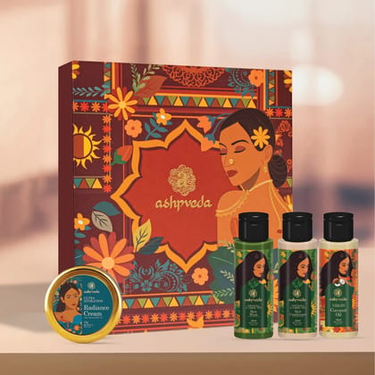 Ashpveda Mandakini Gift Box Hair & Skin Care Kit Ashpveda Mandakini Gift Box Hair & Skin Care Kit