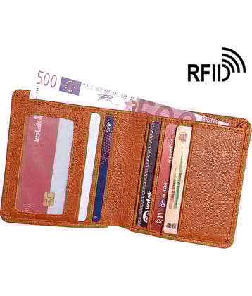 Wingers Tan Faux Leather Men's RFID Wallet ( Pack of 1 )