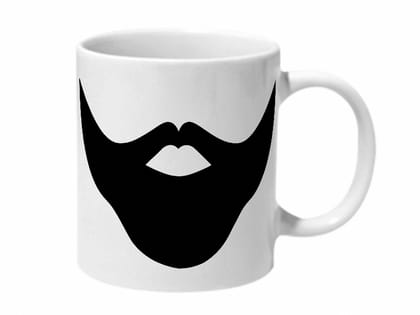 Multicolor Thick Beard Ceramic Mug
