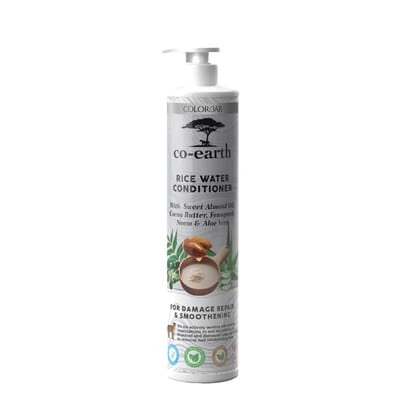 CoEarth Rice Water Conditioner with Sweet Almond Oil, Cocoa Butter & Aloe Vera 300 ML