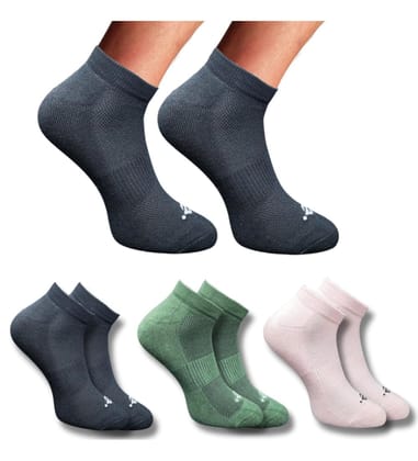 3_Pair Set Unisex Casual Cotton Printed Low Cut Socks (Multicolor)