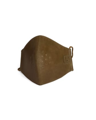 face mask-tobacco brown / mask with 6 filters / in