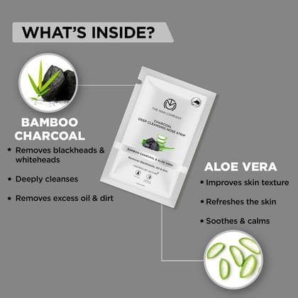 Deep Cleansing Nose Strip | Bamboo Charcoal & Aloe Vera Deep Cleansing Nose Strip | Bamboo Charcoal & Aloe Vera - Nose Strip and Free Face Wash Deep Cleansing Nose Strip | Bamboo Charcoal & Aloe Vera Deep Cleansing Nose Strip | Bamboo Charcoal & Aloe Vera - Nose Strip and Free Face Wash