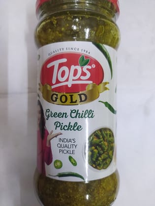 Tops Gold Green chilli Pickle 