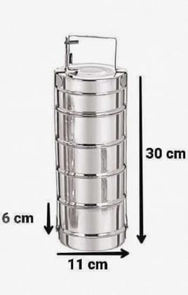 Wektu Stainless Steel Lunch Box/Tiffin/5 Container/PC1