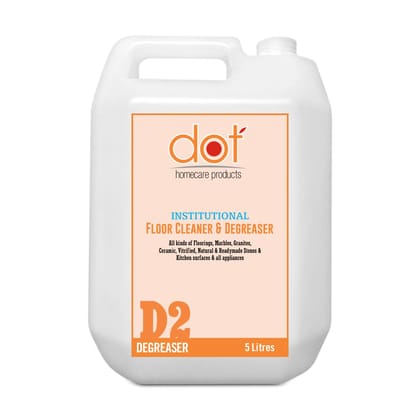 DOT Floor Cleaner, Degreaser 5 Litres- Hard Stains and Toughest House Hold Stains Remover DOT Floor Cleaner, Degreaser 5 Litres- Hard Stains and Toughest House Hold Stains Remover