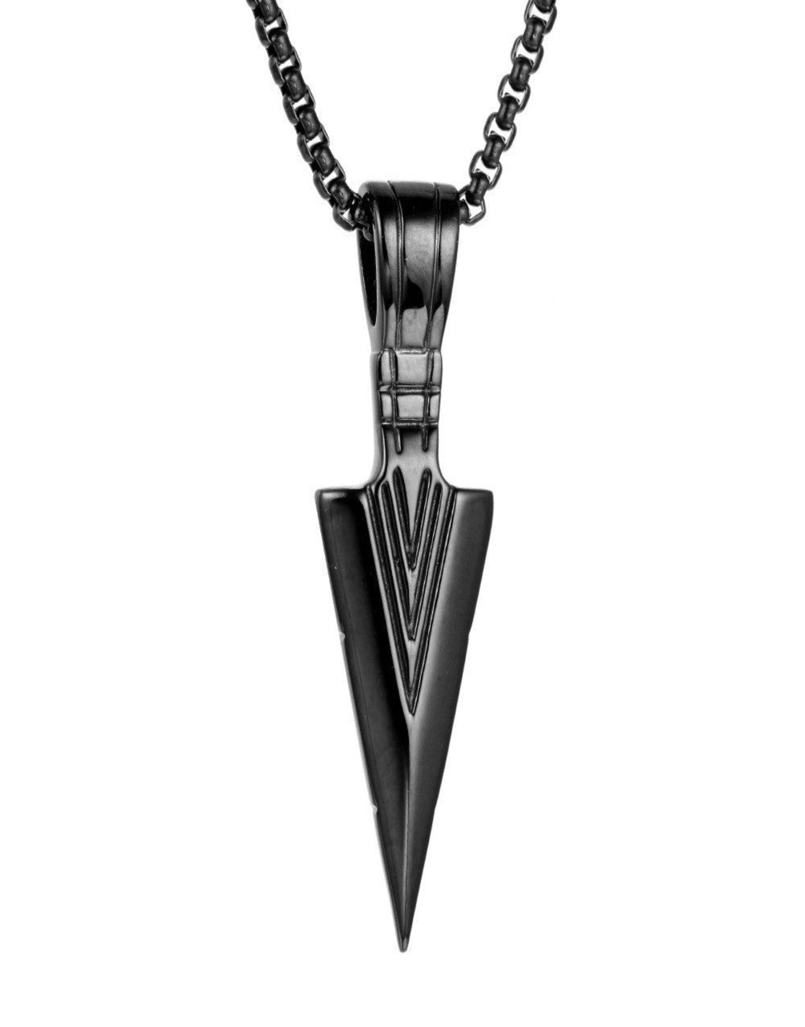 Master Craft Pendant-With Box Chain / Black