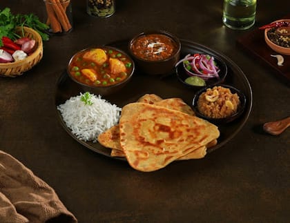 Aloo Matar Thali Meal