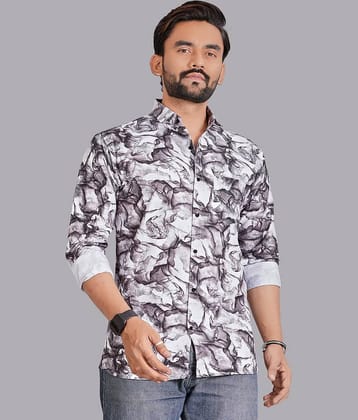 ADWYN PETER 100% Cotton Regular Fit Printed Full Sleeves Men's Casual Shirt - Multicolor 1 ( Pack of 1 )