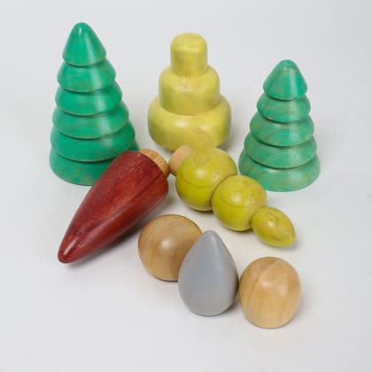 Numobel-Toys-Waldorf-Pretend Play-Forest-Set of 8