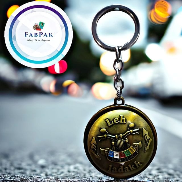 FABPAK Tibetan Julley Ladakh Om Mani Padme Hum Tibet Rotating Revolving Keychain