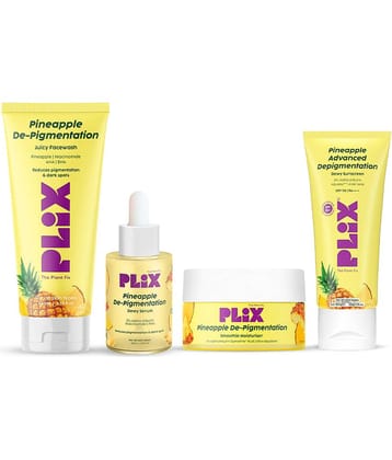 The Plant Fix Plix Pineapple Depigmentation Regime for Bright & Even Skin for All Skin Types (4 Items in the set)