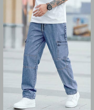 Eyebogler Solid Men's Jeans - Indigo Blue ( Pack of 1 )