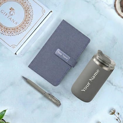 3-in-1 Mini Journal & Drinkware Gift Set