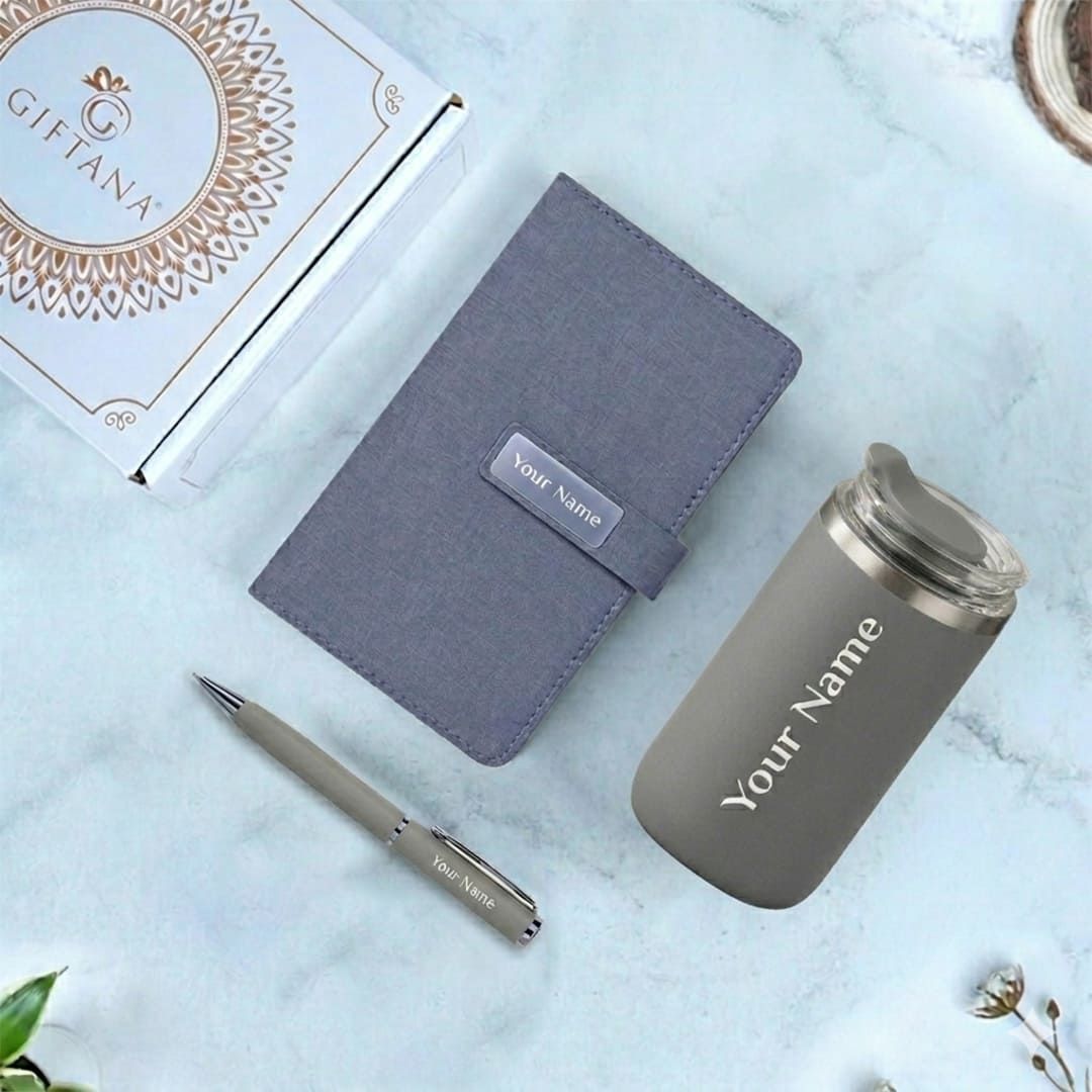 3-in-1 Mini Journal & Drinkware Gift Set
