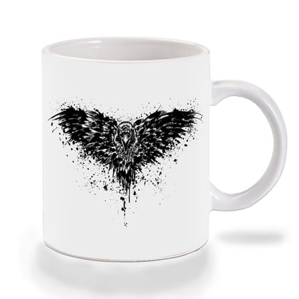 Multicolor Game Of Thrones Three Eyed Crow Art Ceramic Mug