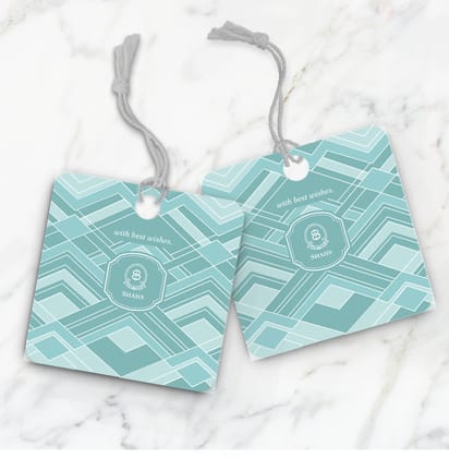 Decadence Gift Tag-Aqua