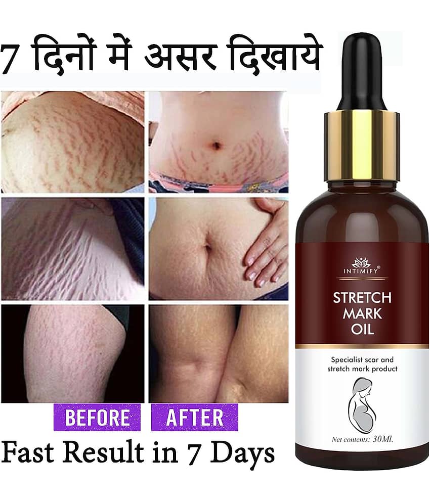 Intimify Stretch Mark Massage Oil, Stretch Mark Remover, Shaping & Firming Oil, 30 mL
