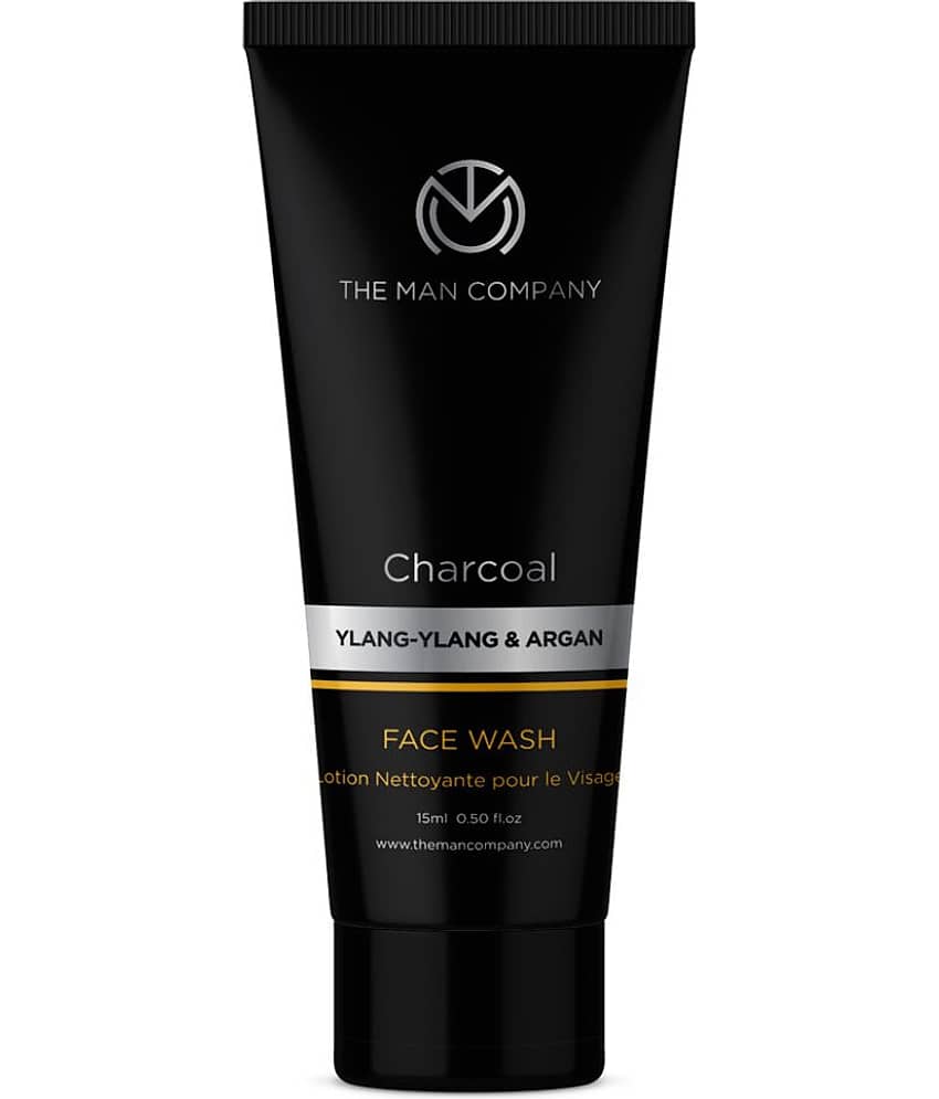 The Man Company Activated Charcoal Face Wash for Men | Ylang Ylang & Argan Essential Oils | Acne Oil Control | 100ml