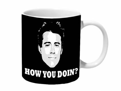 Multicolor Friends Joey How You Doin Blue And Typo Ceramic Mug