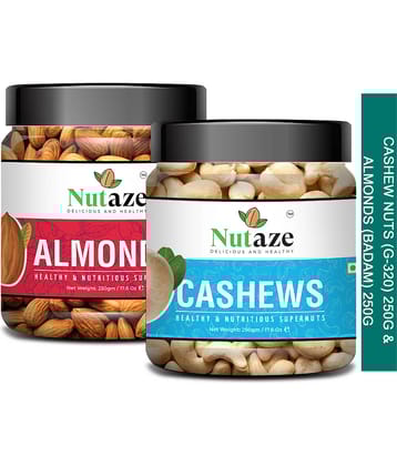 Nutaze Combo Pack of  Mix Dry Fruits 500g | Cashew 250g | Almonds 250g | Fresh and Healthy