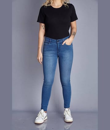 Notamm - Blue Denim Skinny Fit Women's Jeans ( Pack of 1 )
