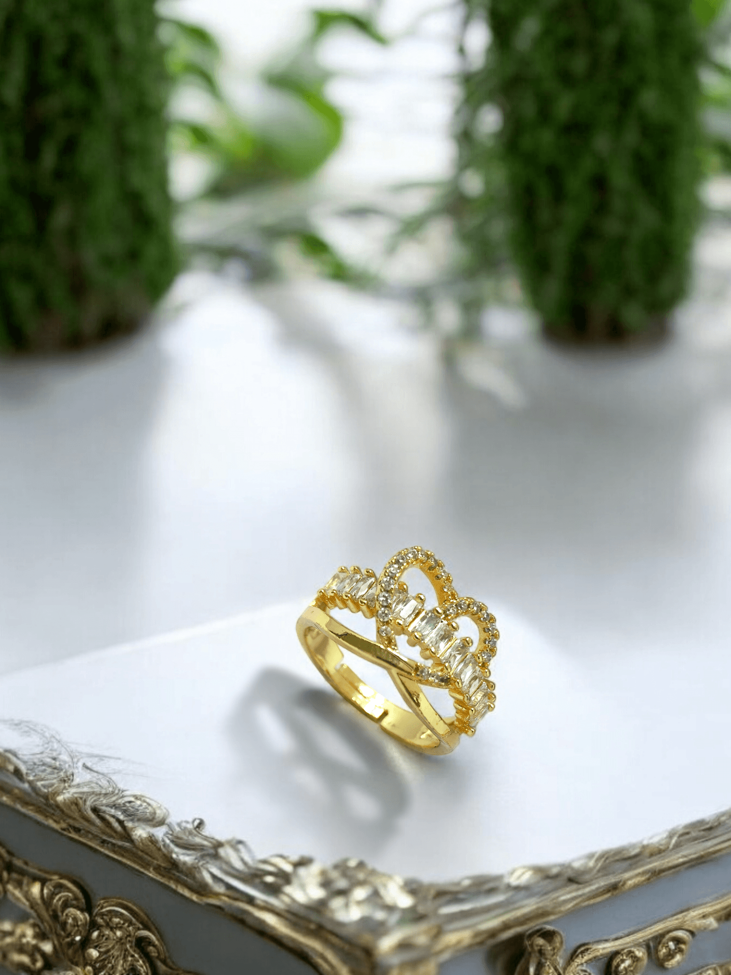 Heart-Shaped Diamond Ring