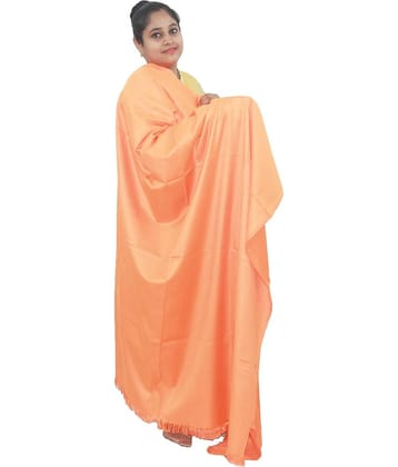 Vrinde Orange Solid Shawl - ( Pack of 1 )