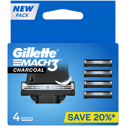 Gillette EMACH3 Charcoal Razor